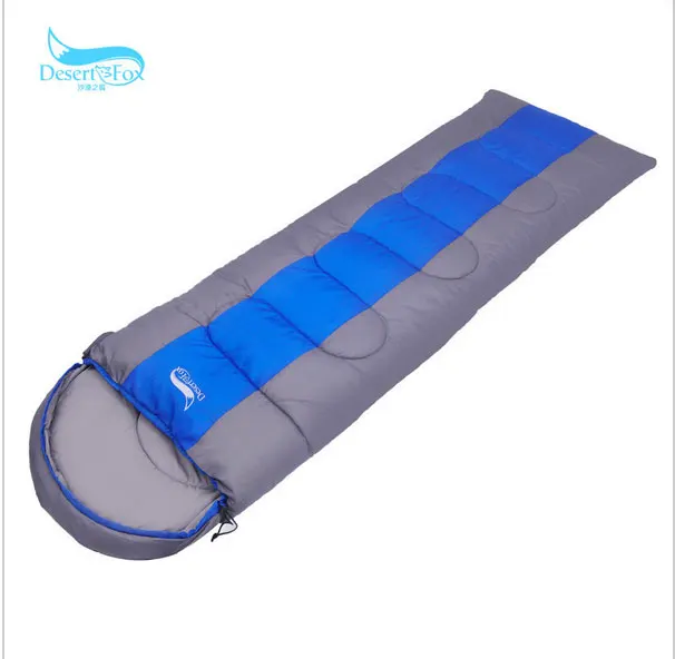 2kg Desert Fox outdoor sleeping bag envelope adult spring and winter sleeping bag Can be spliced Temperature scale -9~0~5