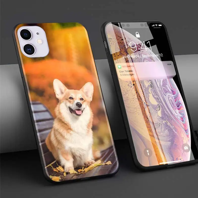 Милый чехол для Apple iPhone 11 Pro Max XS X XR 7 8 6 6S Plus 5 5S SE Черный силиконовый телефона