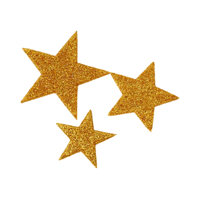 

3D Glitter Star Adhesive Foam Sticker Card Craft Cardmaking Scrapbooking Home House Room Party Decoration Kid DIY Toys