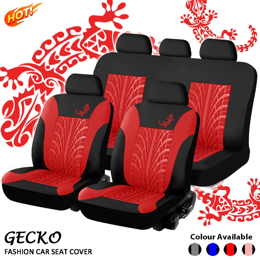 

2021 New Set of Gecko Mesh Cloth for All Seasons Leather Car Seat Cushion Universal Auto Accessories