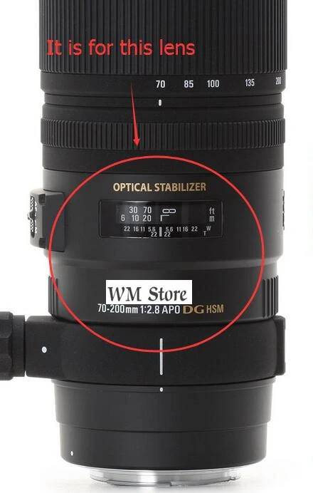 Запасная деталь для камеры Sigma APO 70 200mm f/2 8 EX DG OS HSM новая бленда объектива 200 (LH850