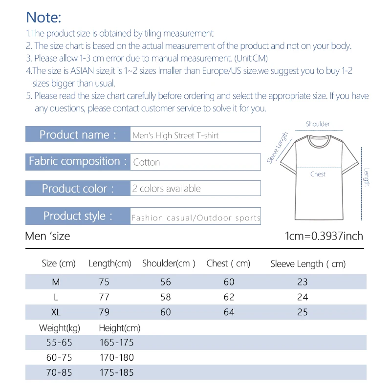 

Summer Handprint Letter Printed T-shirt For Man Black White 100% Cotton Couple T-shirt Loose Round Neck Men Clothing Vintage Top