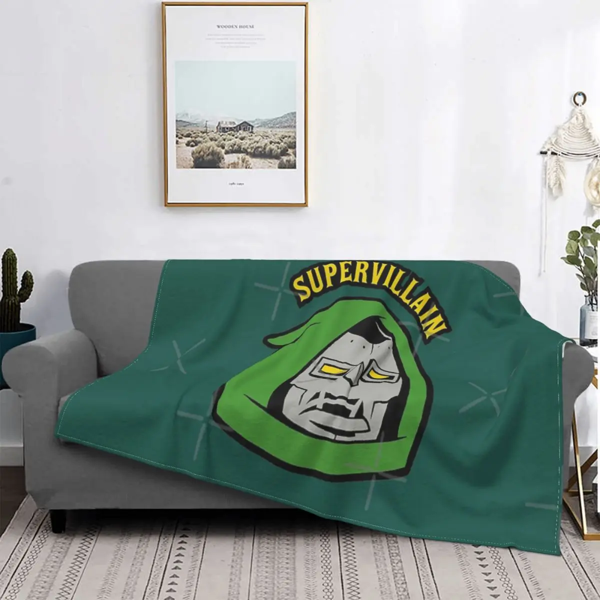 

Manta de supervillana para cama, colcha a quadros, 90, Kawaii