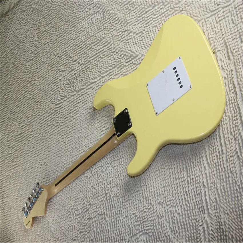 Электрическая гитара классические модели кремово-желтого цвета | Спорт и