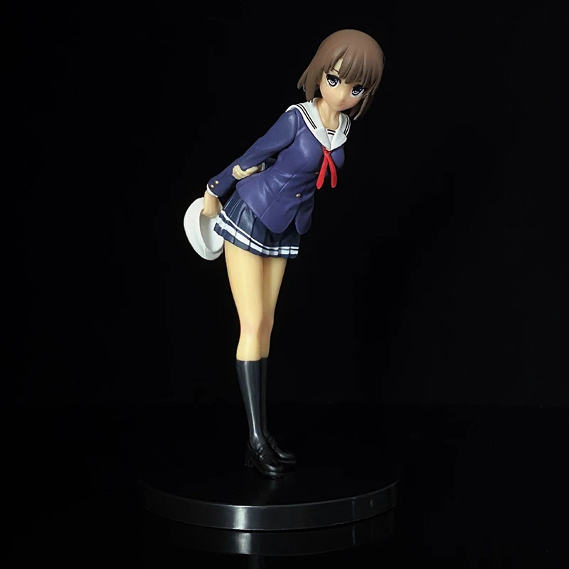 

10cm Saenai Heroine No Sodatekata Kato Megumi Anime Action Figure Sexy Pretty Girls PVC Kneeling Collection Model Dolls Toy Gift