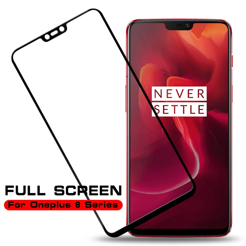 Оригинальное 5D стекло для OnePlus 6 закаленное One Plus Защитная пленка экрана 3D полное