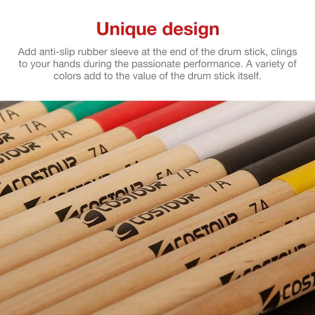 1 пара профессиональных перкуссионных барабанных палочек противоскользящие