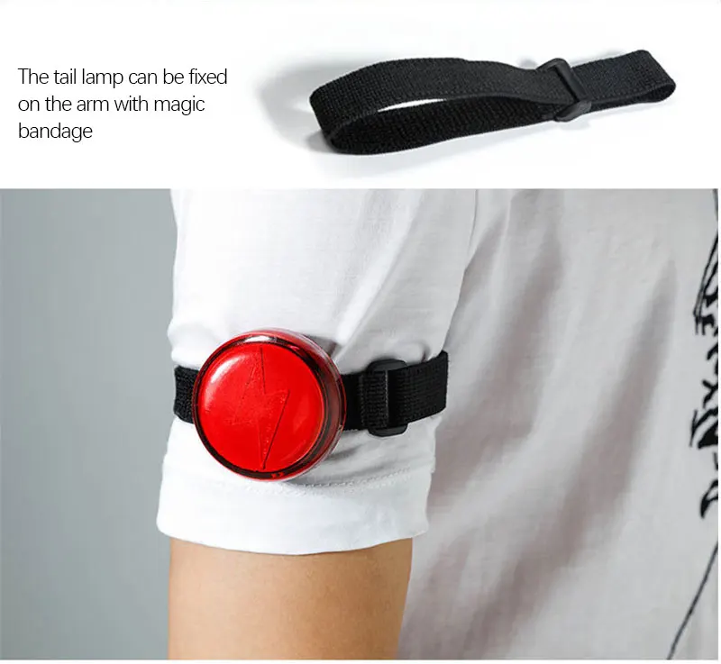 

Waterproof Bicycle Riding Light Tail Light LED Running Light Shoulder Light Safety Warning Light Bicycle Accessory Light