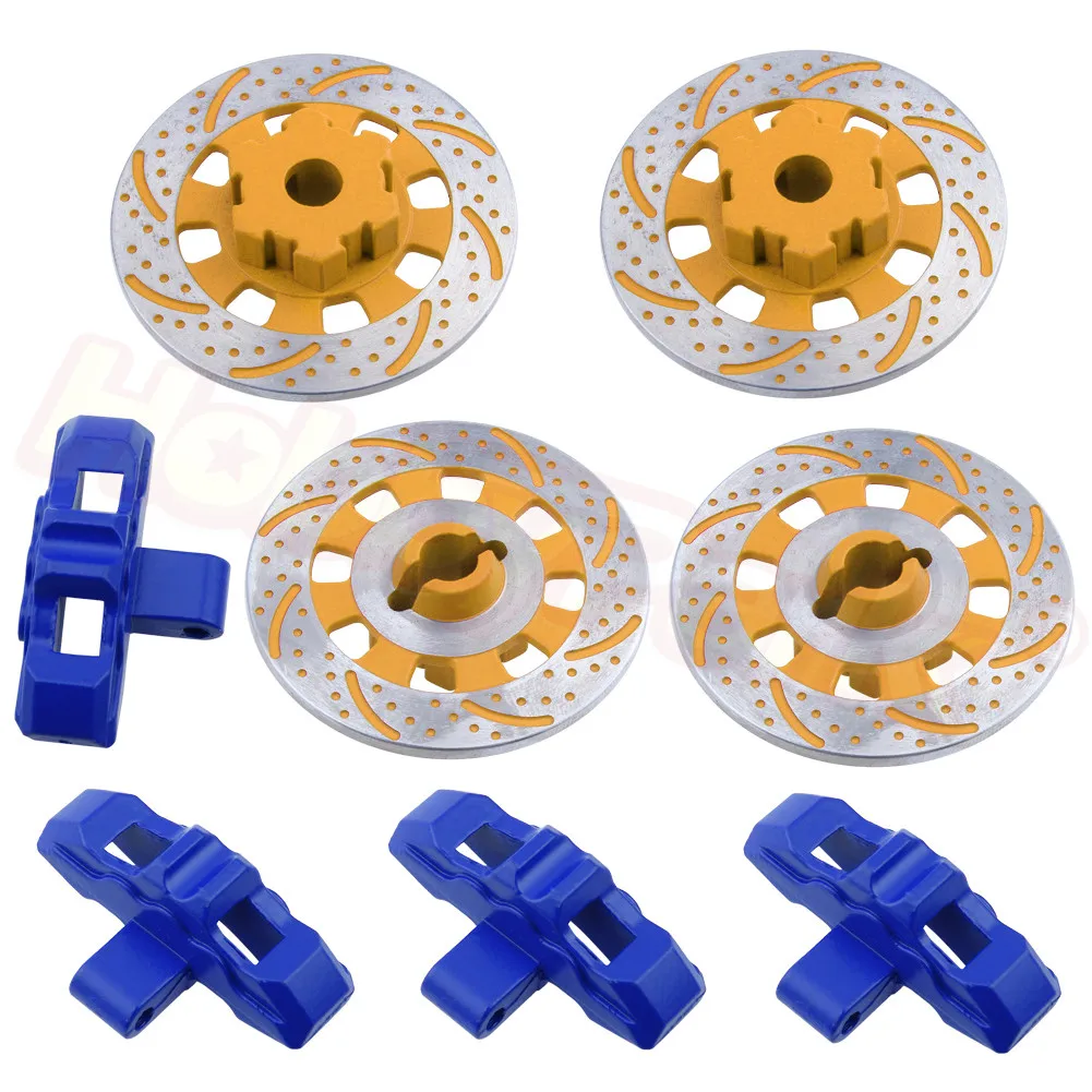 4 шт. 1/8 RC алюминиевый тормозной дисковый суппорт подходит для 17 мм шестигранные