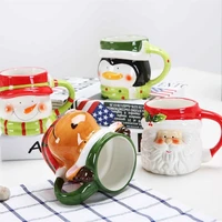gingerbread man mug christmas ceramic tea mugs santa claus ceramic cup milk coffee water cup mug couples xmas gifts tazer mugs