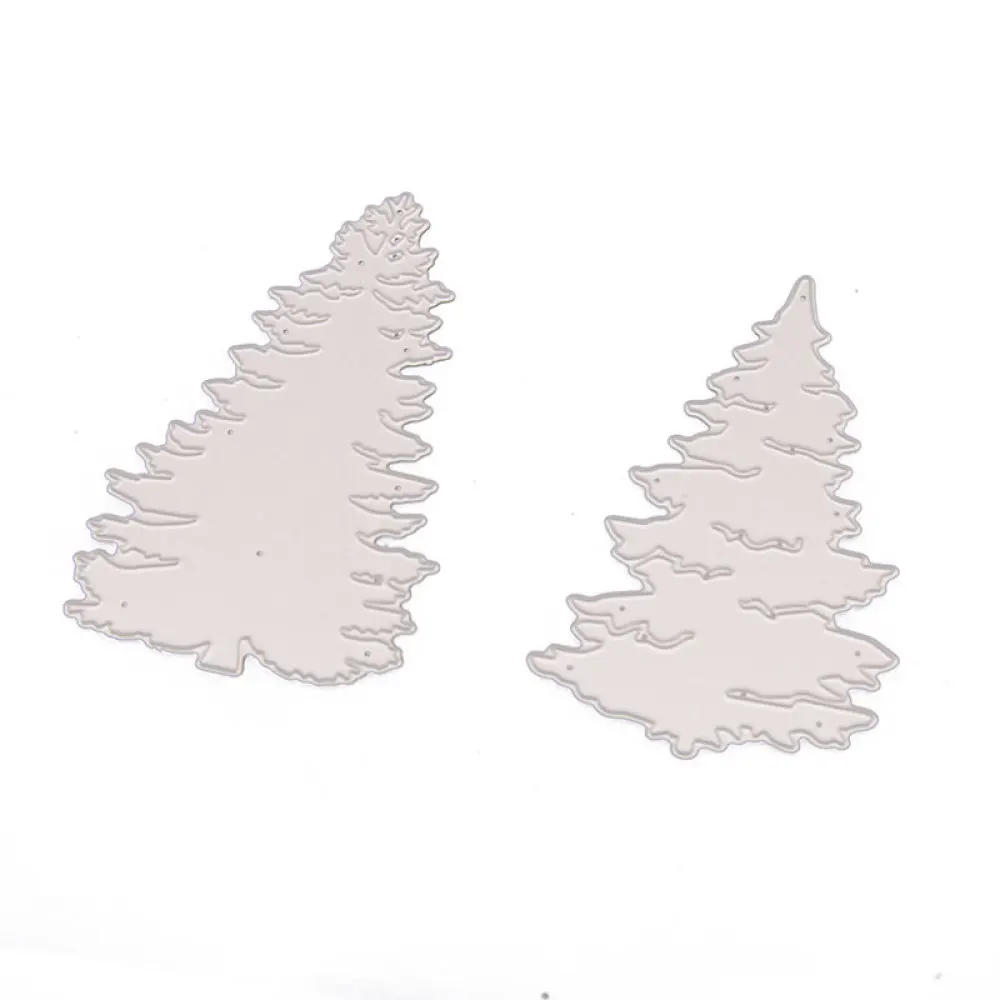 2020 металлические Вырубные штампы с рождественской елкой трафарет для