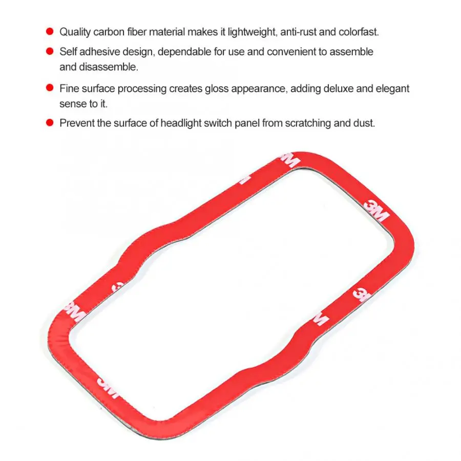 Крышка переключателя фары из углеродного волокна для Alfa Romeo Giulia 2017 2018 2019