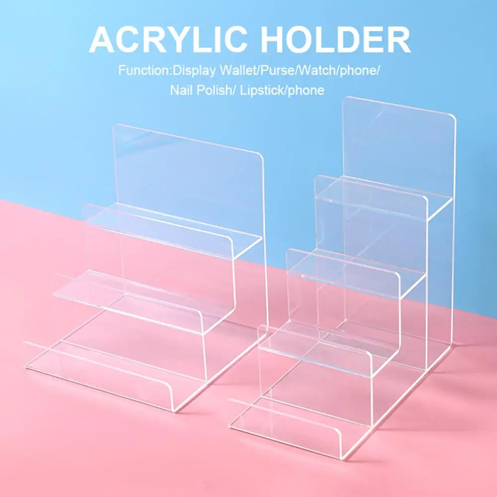 2 шт. прозрачный акриловый кошелек-Кошелек ювелирные изделия Часы телефон лак для