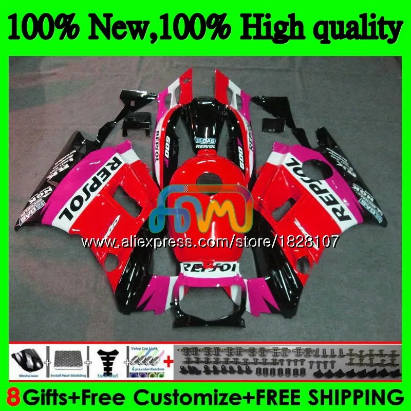 

600CC обтекатель для HONDA CBR600F3 Repsol красный CBR 600 FS 600F3 600FS 3BS.164 CBR600 F3 91 92 93 1991 1992 1993 1994 комплект + бак