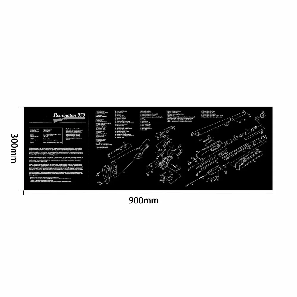 Пистолет резиновые перчатки для уборки мат 1" x 11" водонепроницаемые Нескользящие чистые с частями схема и инструкции Armorers Bench 37-0087/88/89
