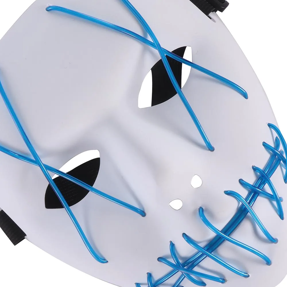 Портативный ПВХ Хэллоуин Косплей Костюм низкое энергопотребление светящаяся