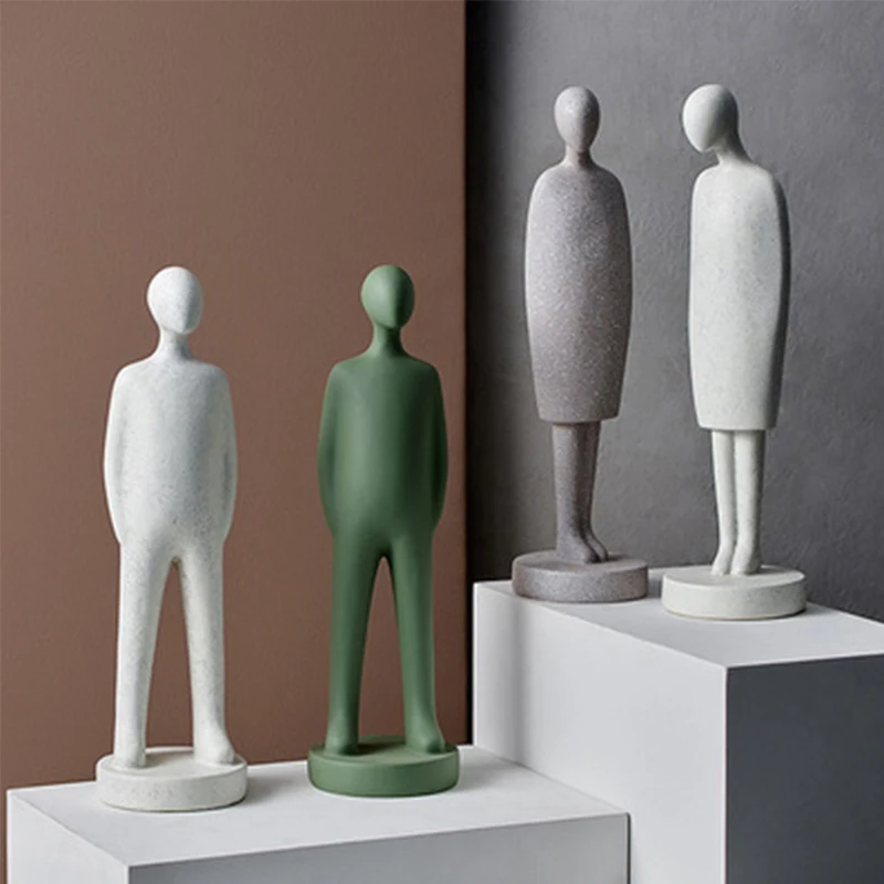 

Nordic Abstract Modern Character Resin Statue Office Home Decoration Desktop Decoration Handmade Crafts Sculpture Modern Art