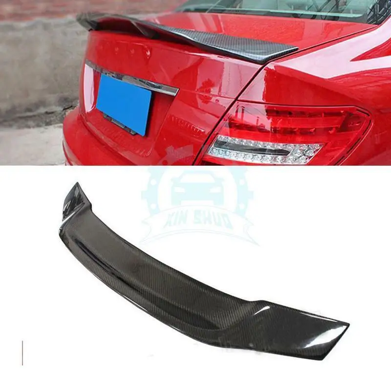 

Задний спойлер из углеродного волокна, подходит для Mercedes Benz C Class W204 2008-2014, 1 шт.