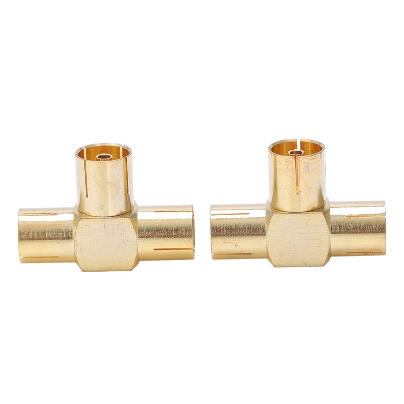 Комплект DVB T тройной Т адаптер разъем F / Женская антенна кабель ТВ женский 2