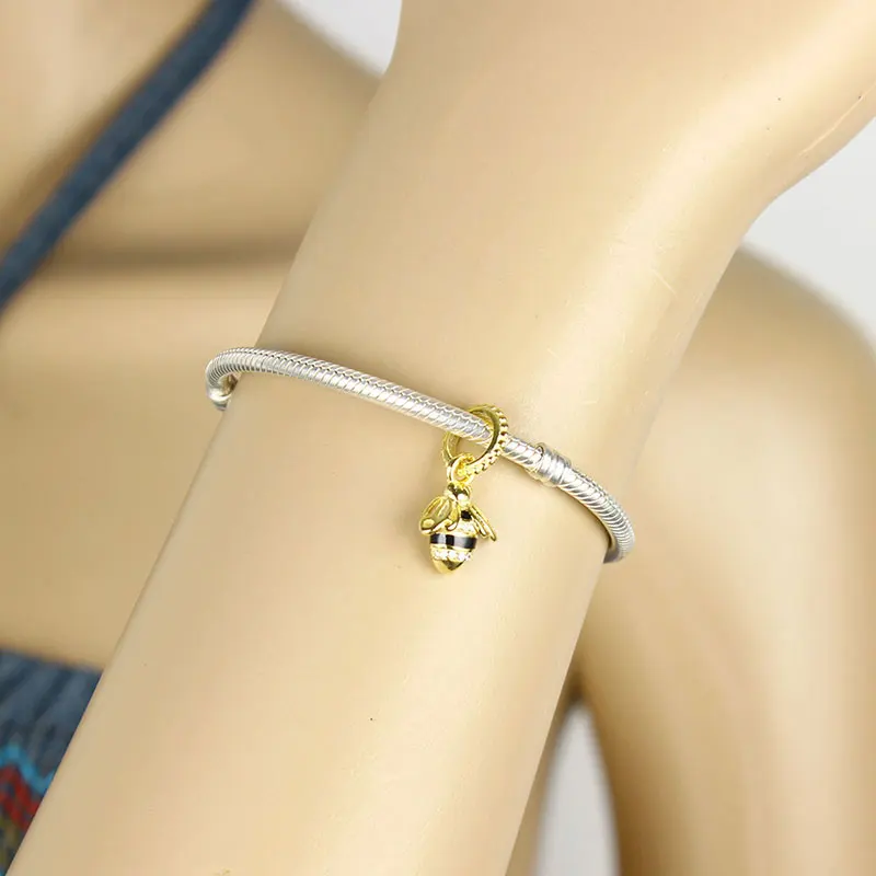 925 пробы серебристые черные оригинальные бусины из циркония в виде крыльев