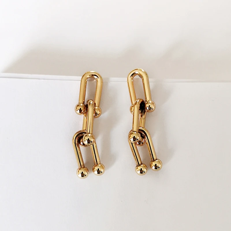 Женские серьги гвоздики ручной работы GHIDBK эффектные минималистичные