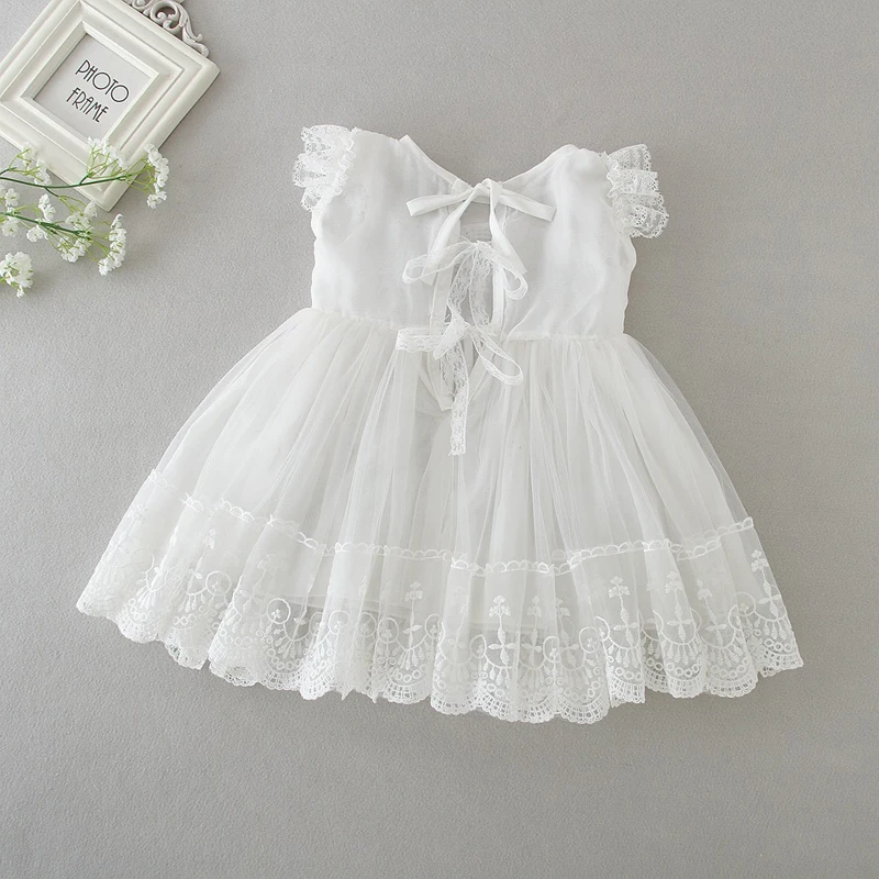 Baby Christening Dresses for Girls Birthday Party Wedding Infant Clothing Bebes Summer LZ433 | Детская одежда и обувь