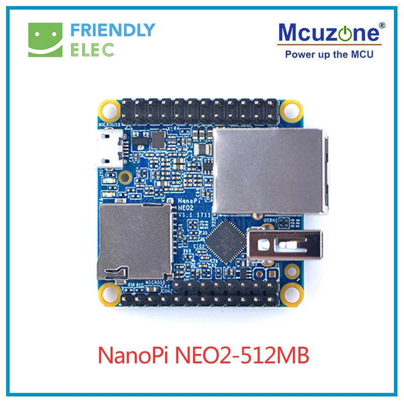 512MB FriendlyELEC NanoPi NEO2 LTS макетная плата быстрее, чем Raspberry PI 40X40 мм(512 МБ/1 Гб оперативной памяти DDR3) ARM Cortex-A53 Allwinner H5 - Комплект: 512MB