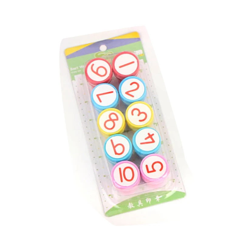 Детский сад Детские награды мультяшный смайлик 1 10 цифровые маленькие уплотнения