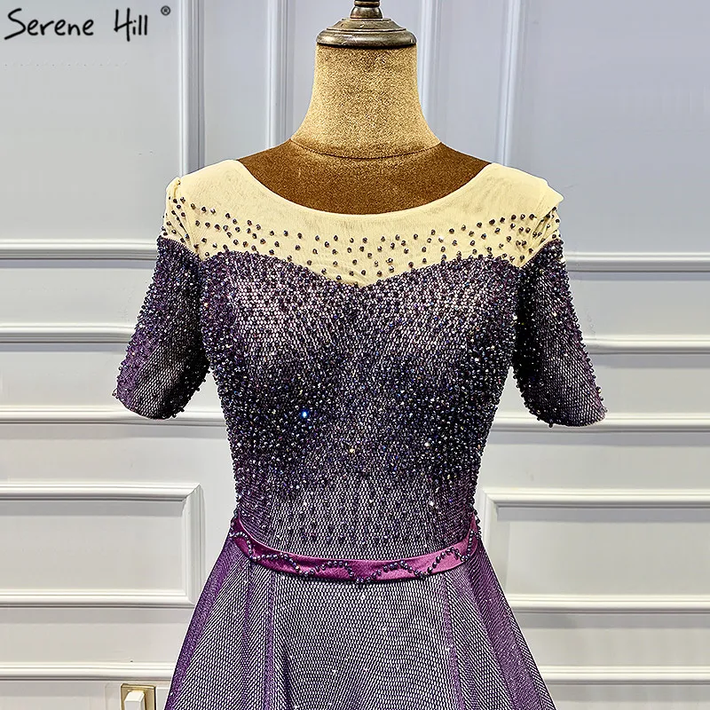 Дубай фиолетовые короткие без рукавов трапециевидные вечерние платья 2021