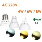 Точечный светодиодный светильник GU10, E27, MR16, 220 В, 4 Вт, 6 Вт, 8 Вт, 36, 54, 72 дюйма