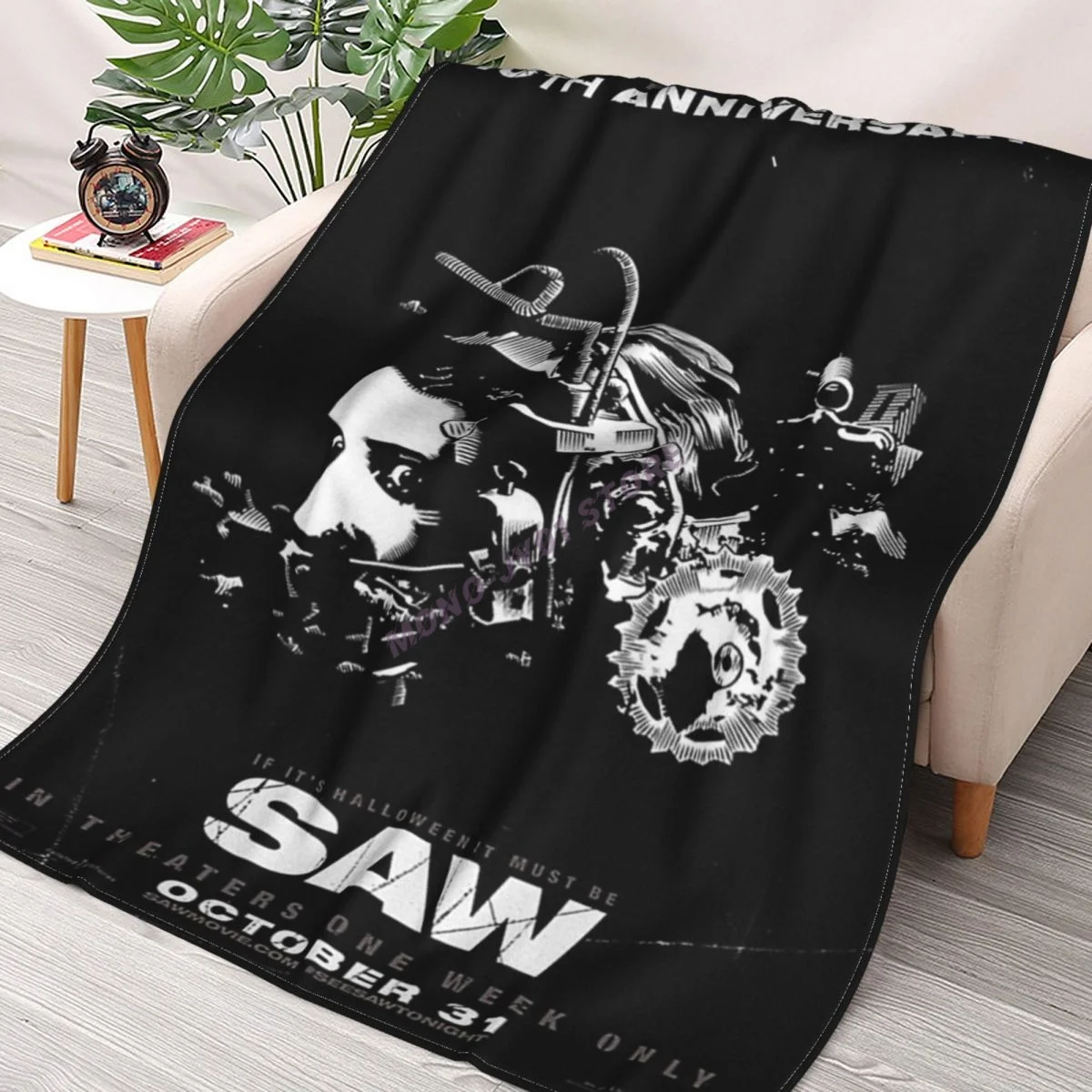 

2004 Saw Throw Blanket Sherpa Blanket cover Bedding soft Blankets
