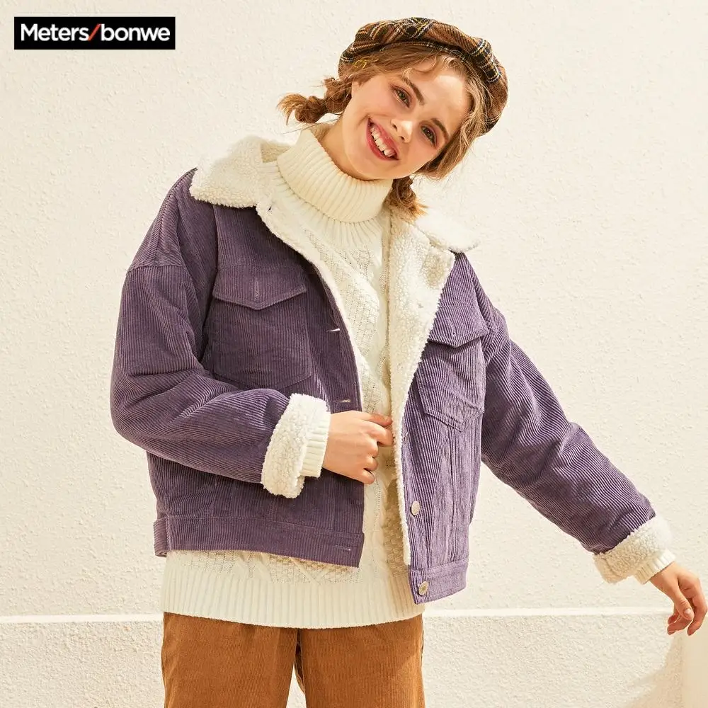 Зимнее женское пальто Metersbonwe с хлопковой подкладкой парки женская верхняя одежда