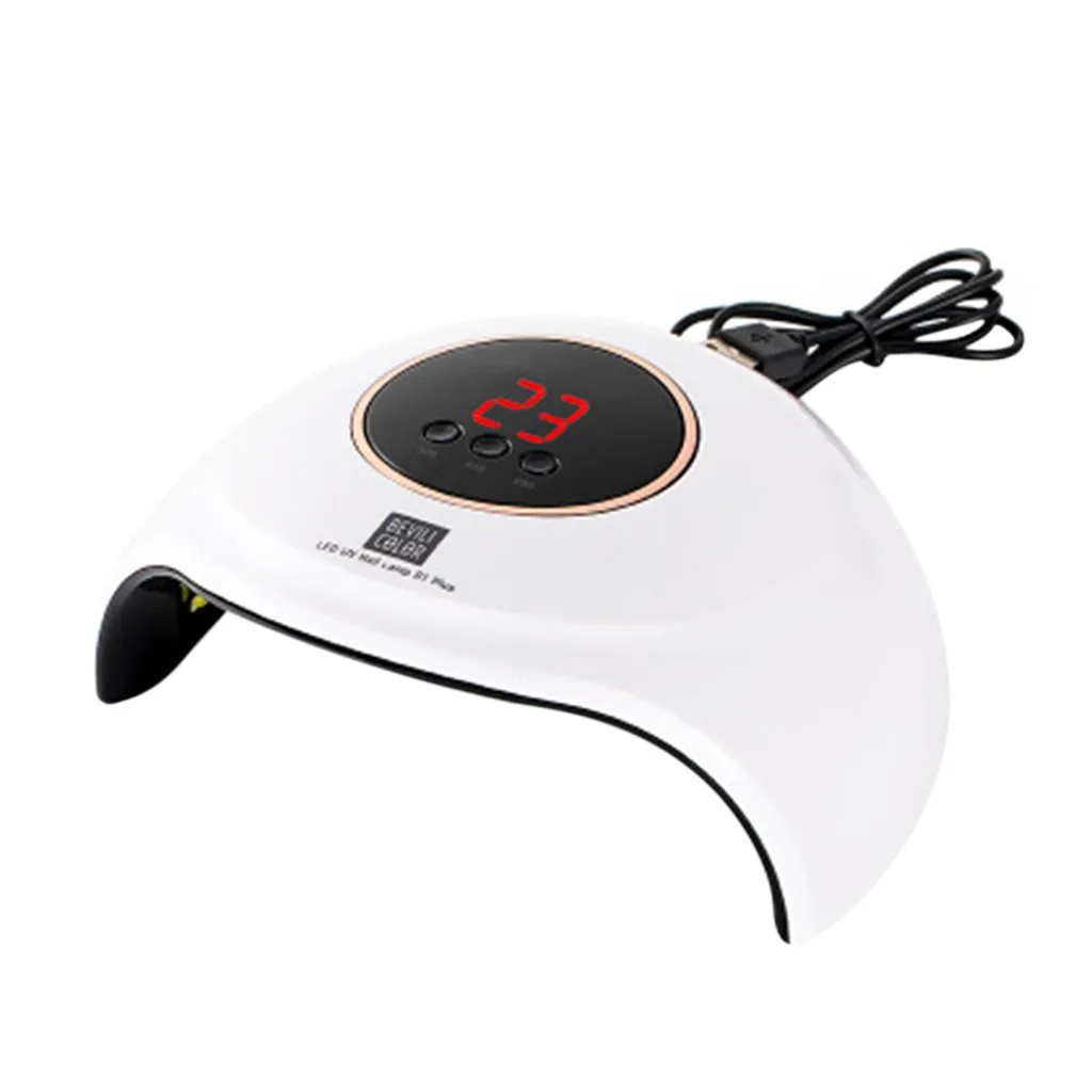 Светодиодный УФ сушильный светильник для ногтей 48 Вт ABS профессиональный уход за