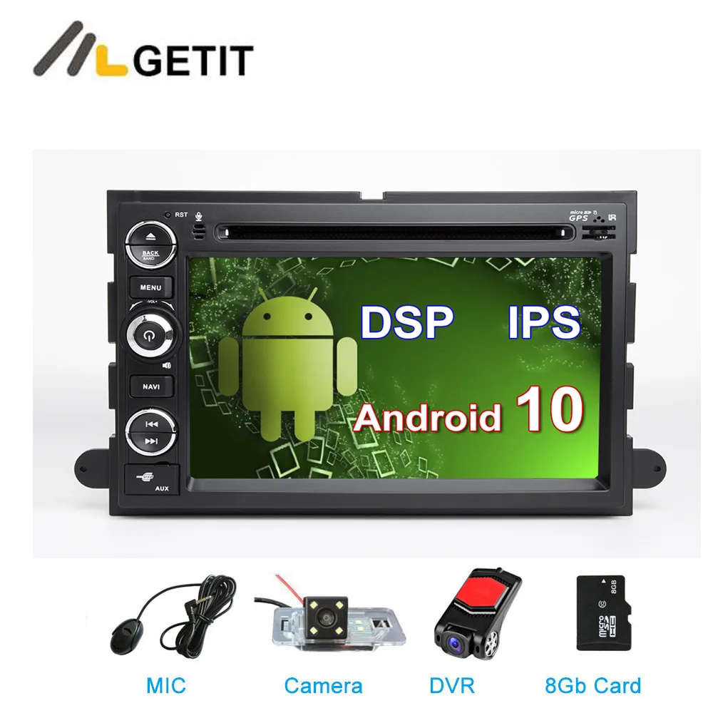 DSP ips Android 10 dvd-плеер для автомобиля Ford 500/F150/Explorer/Edge/Expedition/Mustang/fusion/frestyle Wifi BT Радио gps