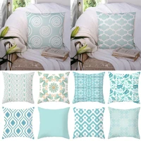 light blue green mint cushion cases modern geometry boho decorative pillowcase sofa couch throw pillows covers home decorations