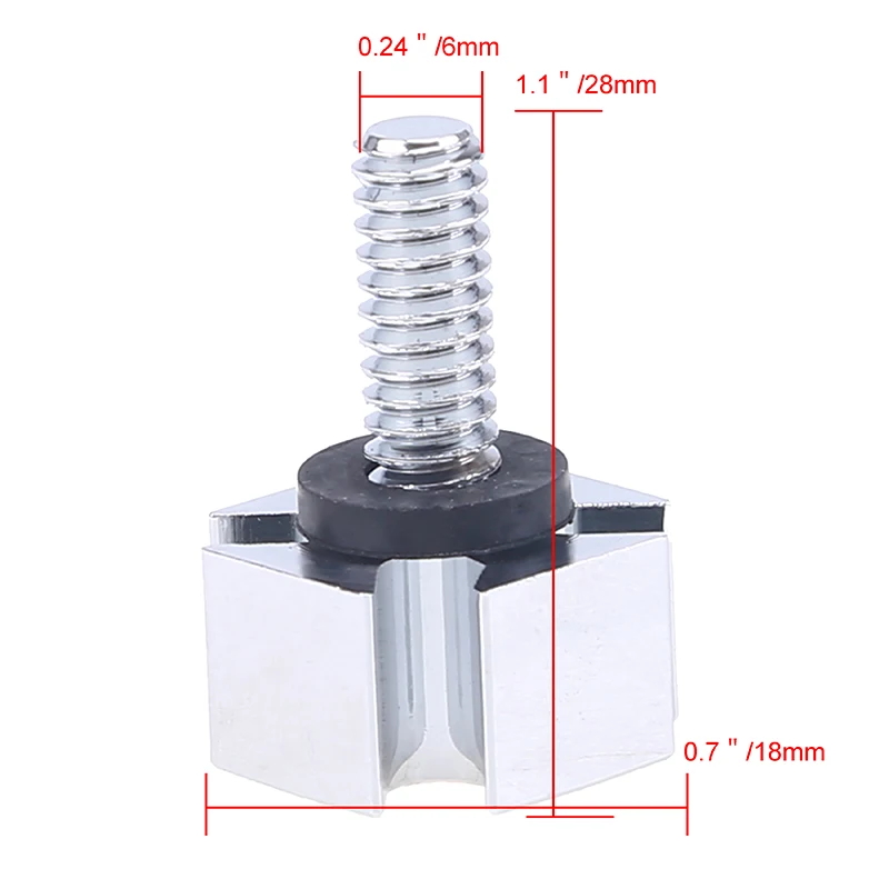 Мотоциклетные аксессуары POSSBAY серебряные 1/4 &quotсиденье быстрое крепление болт
