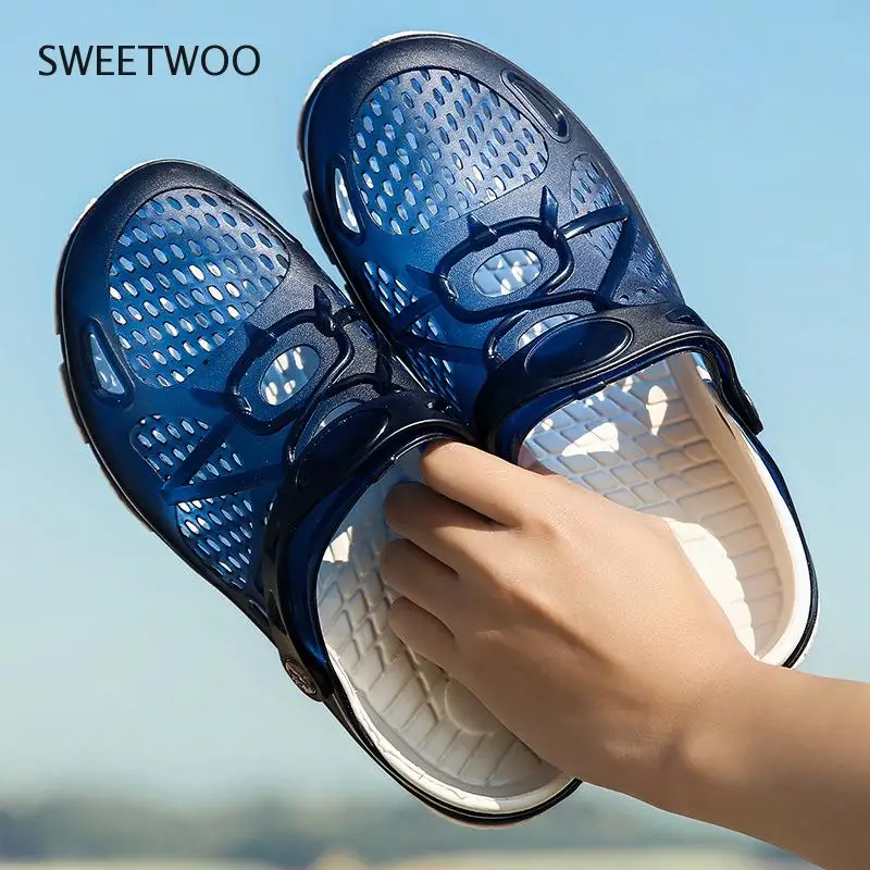 

2020 Men's Summer Sandals Slippers Outdoor Beach Casual Shoes Water Shoes Lightweight Breathable Comfortable Non-Slip Slippers