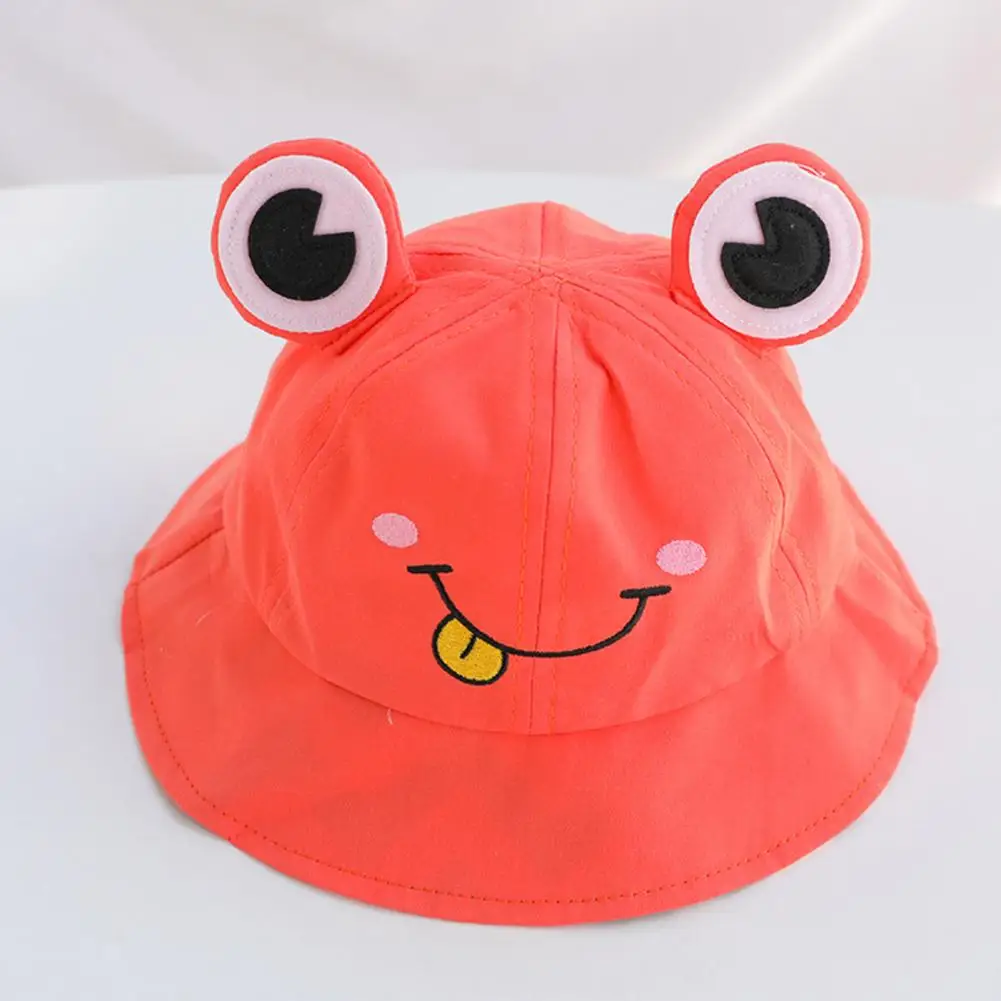 

Fisherman Hat Frog Design Sun Protection Cotton Cartoon Bucket Cap for Outdoor