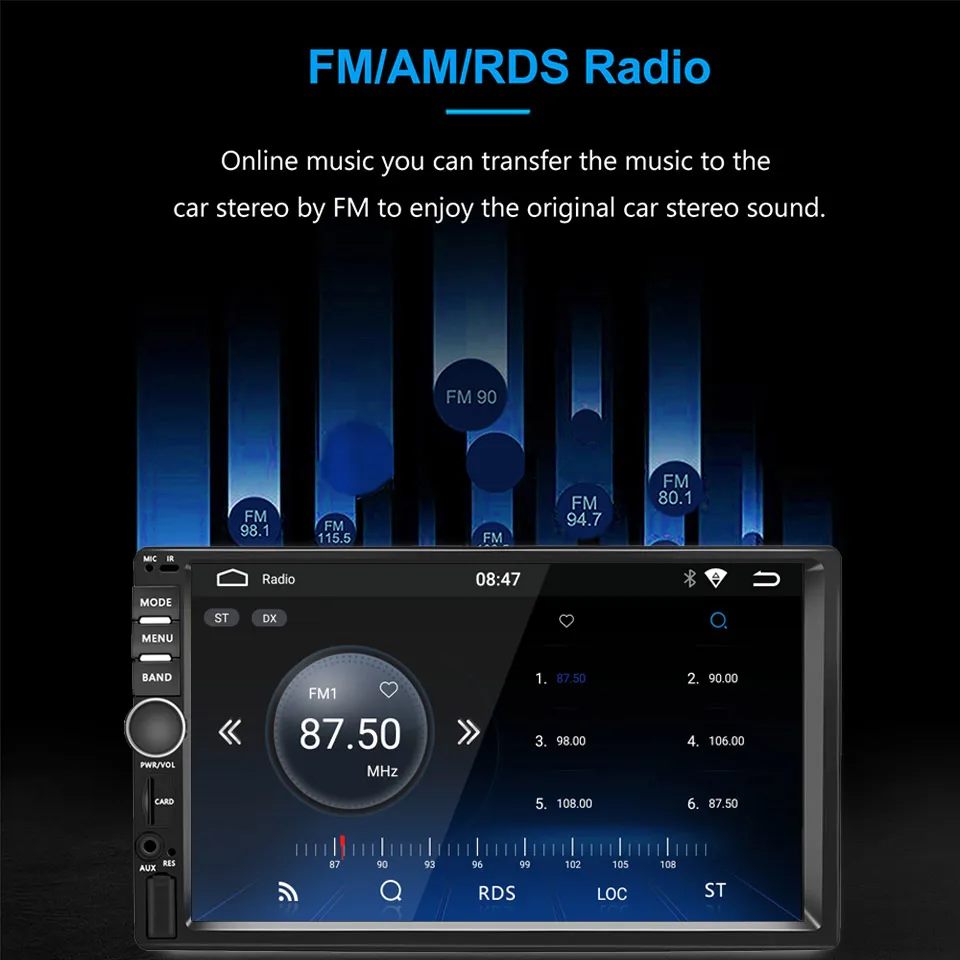Автомобильный мультимедийный плеер стерео система на Android 9 0 2 Гб ОЗУ 32 ПЗУ с GPS MP5 Wi