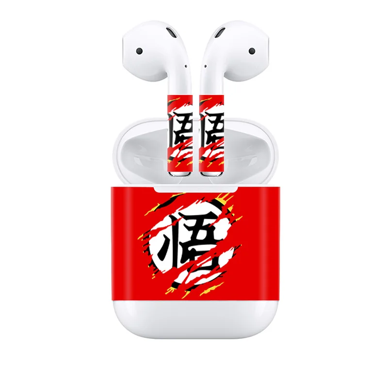Крутой дизайн 14 цветов в Стокер Airpods наклейка для Apple Airpods водостойкие Переводные картинки кожи