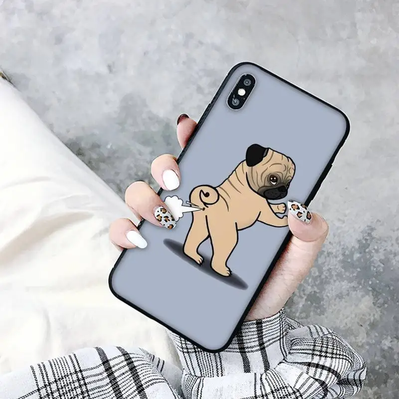 Pug Dog Phone Case for iphone 13 8 7 6 6S Plus X 5S SE 2020 XR 11 12mini pro XS MAX