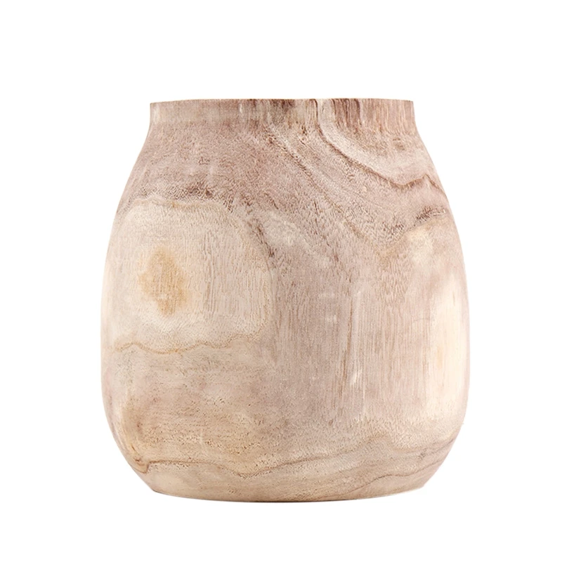 

Деревянная ваза для цветов, Цветочная бутылка, натуральный домашний декор, деревянный цвет, креативное свадебное Ретро украшение «сделай с...