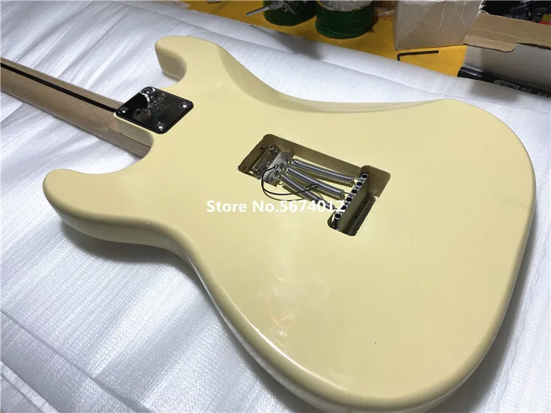 klassische unterschrift vintage creme gelb 6 string e gitarre geriffelte ahorn xylophon hals frei von versand free global shipping