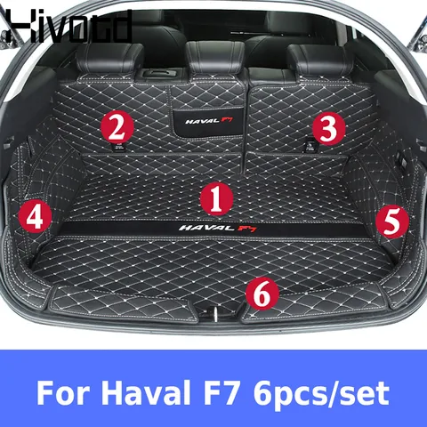 Hivotd для Haval F7 F7X 2019-2023 автомобильные аксессуары защитный коврик для багажника Внутренняя крышка часть автостайлинг - изображение