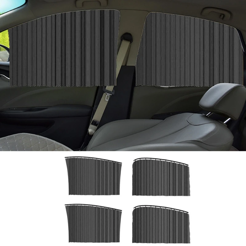 4pcs/set Car Side Window Sun Shade Universal Auto Magnetic Sunshade Curtain 6XDB | Автомобили и мотоциклы