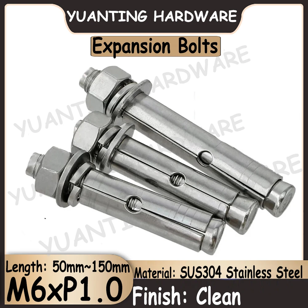 

2 шт. ~ 5 шт. Φ SUS304 встроенный расширительный винт с шайбами и гайками из нержавеющей стали