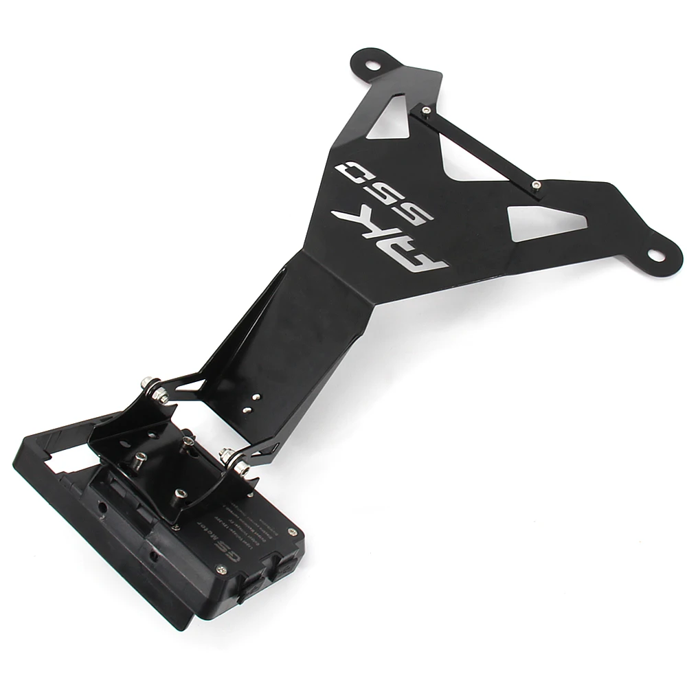 new motorcycle accessories bracket mobile phone gps board bracket mobile phone holder usb for kymco ak 550 ak550 ak550 free global shipping