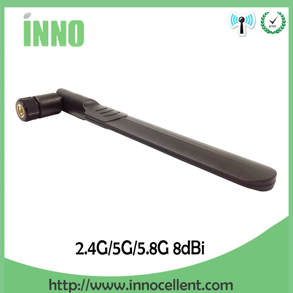 2.4G wifi Antenna 5 10 PCS 2.4GHz 5.8Ghz  IOT Dual Band 8dBi Omni-Directional WIFI aerial SMA male wireless router antenne