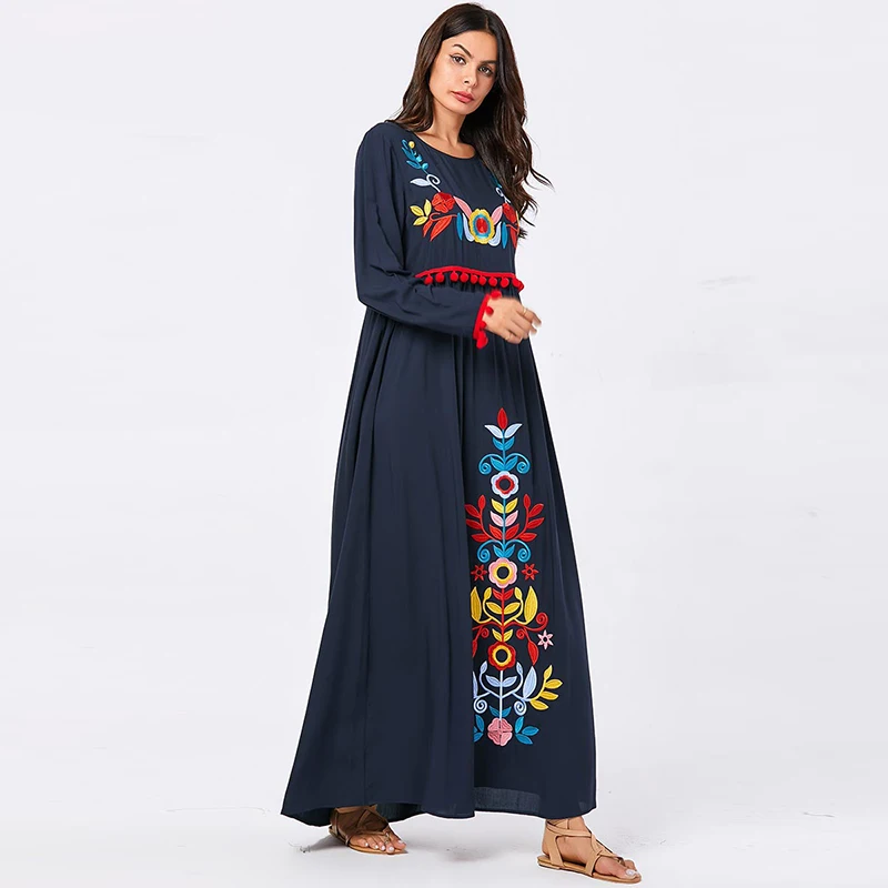 Abaya Дубайский хиджаб мусульманское платье Кафтан Абая для женщин турецкие платья