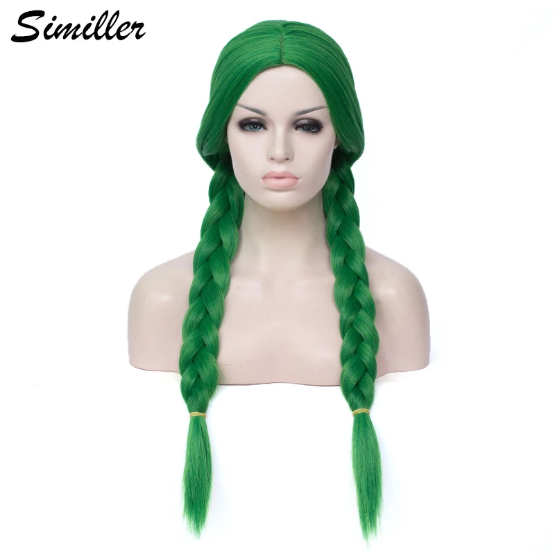 Similler длинные Плетеные Коробки косы парики для женщин высокая температура